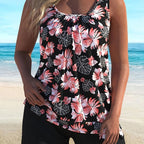 Sam - Floral Print Tankini Set