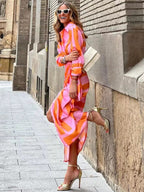 Elvina - Printed Wrap Dress