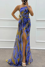 Vibrant Draped Dress